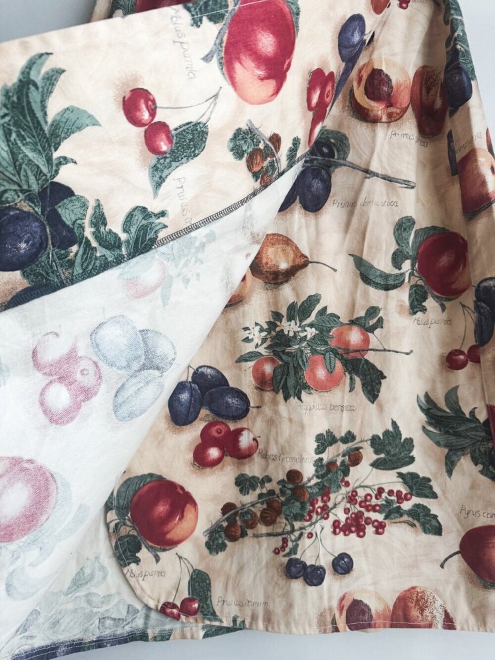 Vintage Berry Ellen Fruit Print Cotton A line Skirt  M - Picture 3 of 7